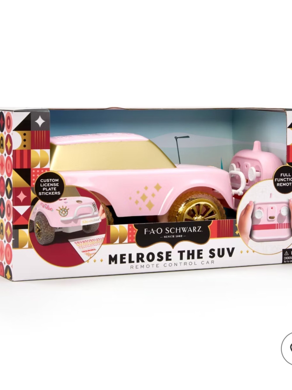 FAO Schwarz Melrose The SUV Remote Control Car - Pink with Gold Accents